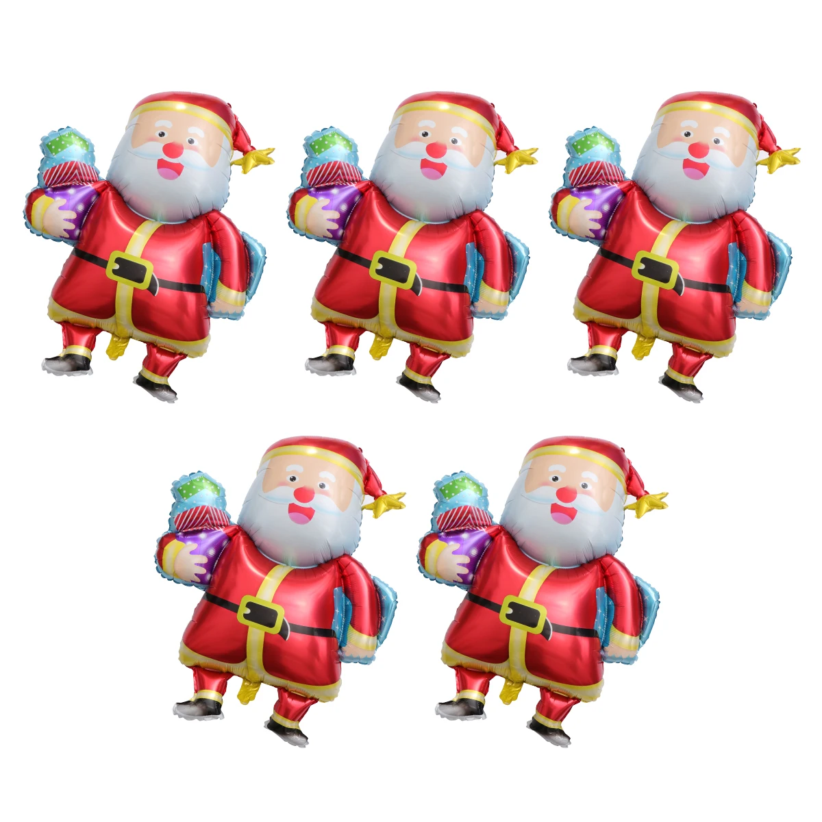 

5pcs Santa Claus Foil Balloons Christmas Party Supplies Home Decor Accessories Holiday Spirit Christmas Balloon