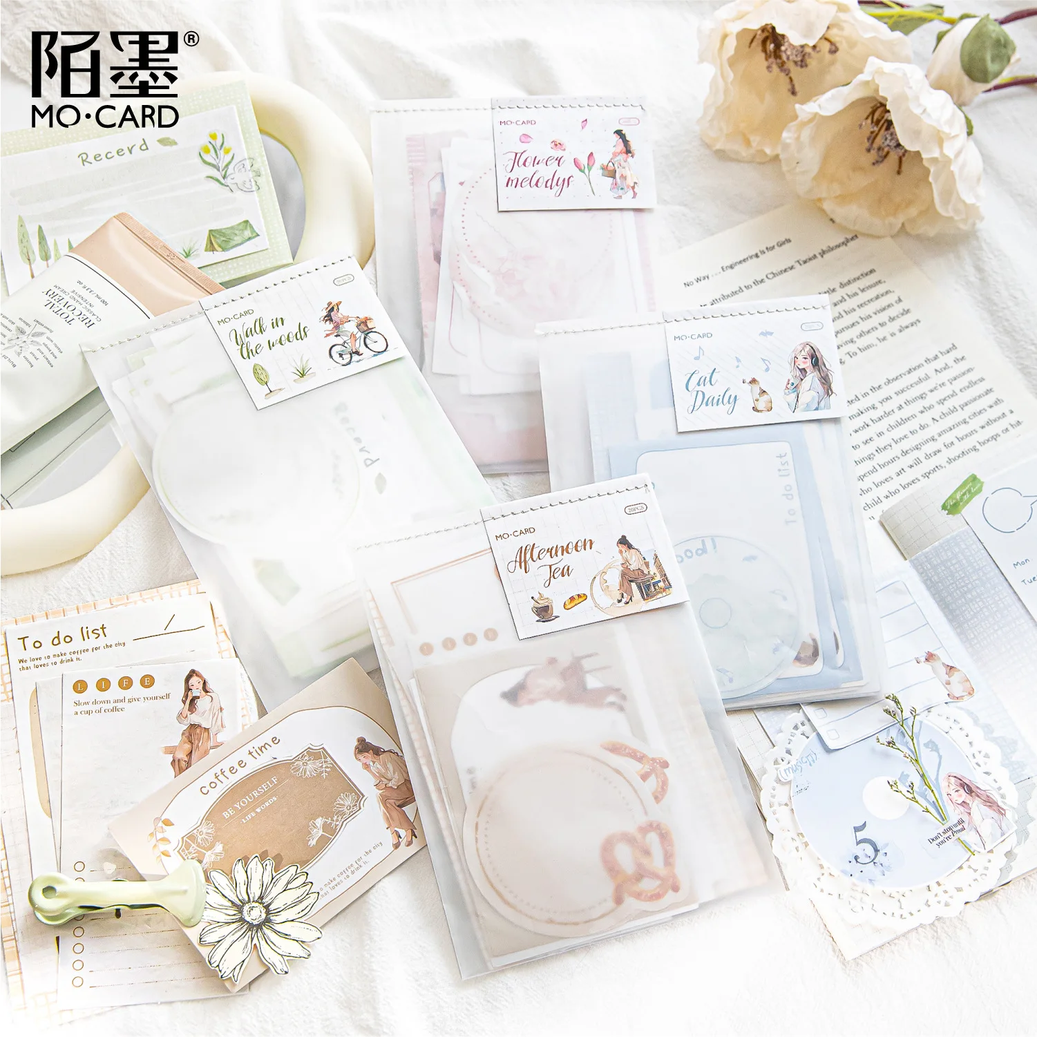 20pcs/lot Memo Pads Material Paper Capturing Life Journal Scrapbooking paper Card Background Decoration Paper stationery