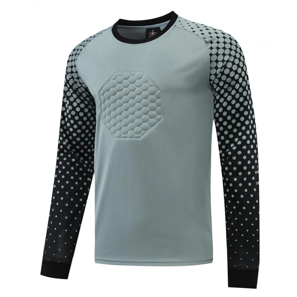 Men's Football Goalkeeper Uniform Protective Sponge long Sleeve Training Suits Men Soccer Goalkeeper Jersey