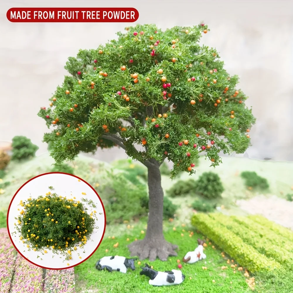 0.7oz Model Miniature Simulation Small Fruits+Leaves Can Be Used To Make Apple Trees, Orange Trees for DIY Fruit Trees