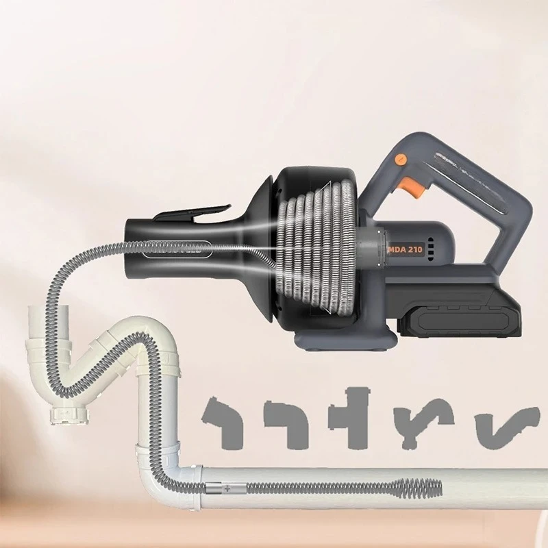 Drain Snake Electric Drain Cleaning Tool Kitchen Drain Clog Remover for Grease and Hair Toilet Unclogger