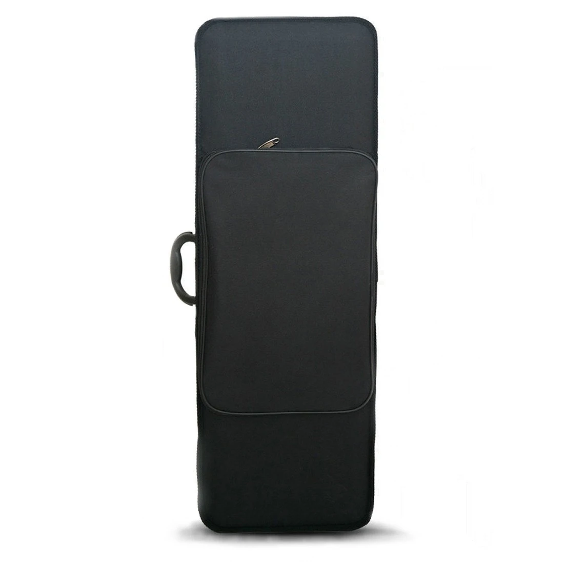 Oblong Foam Violin Case, Oxford Cloth Lightweight Storage Box with Velvet Lining for 4/4 3/4 1/2 Size