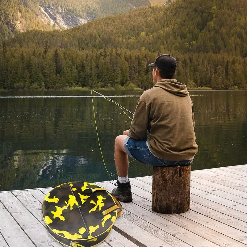 

Fishing Reel Bag Portable Waterproof Multifunctional Fishing Backpack Large Capacity Fish Protection Bag Storage Fishing Gear