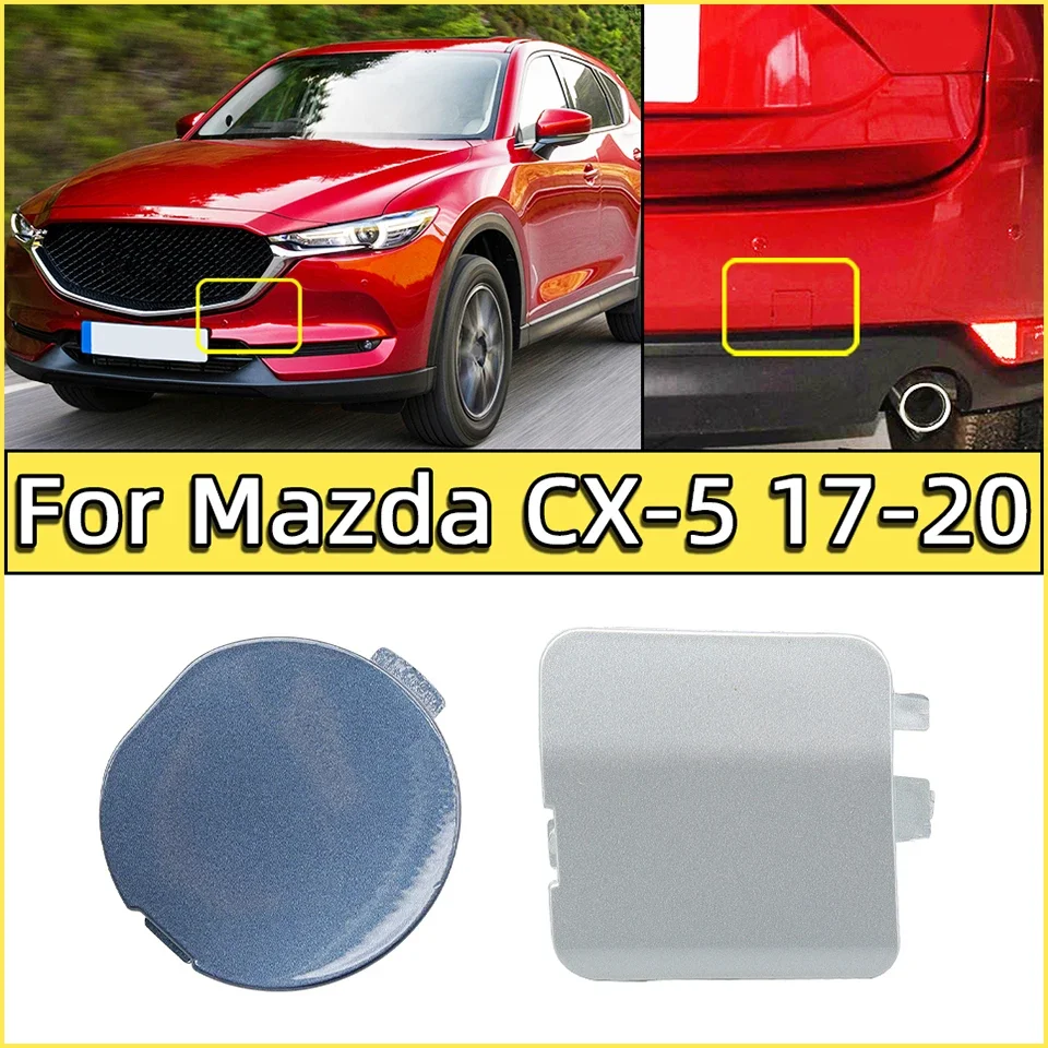 

Auto Front Rear Bumper Towing Hauling Hook Eye Cover Cap For Mazda CX5 CX-5 KE 2017 2018 2019 2020 Tow Hooking Trailer Lid Trim