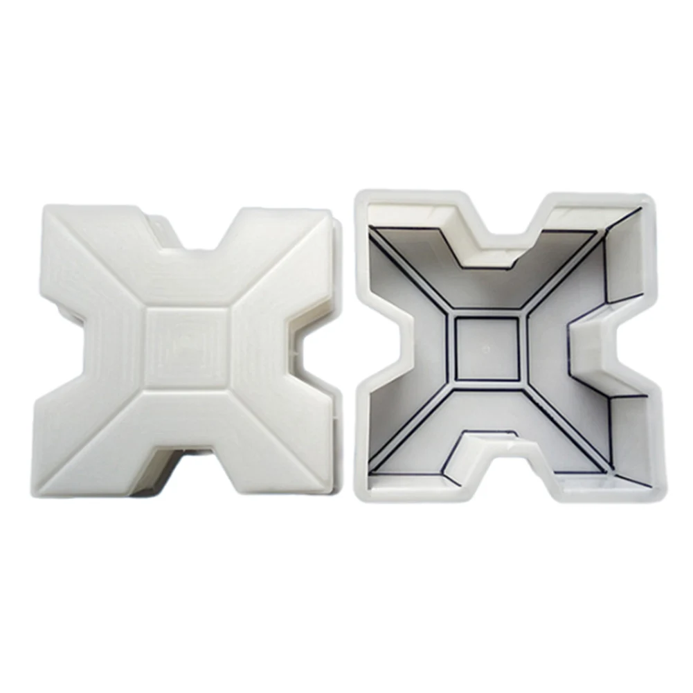 Plastic Concrete Molds Reusable DIY Garden Pavement Road Paving Brick Mould Garden Path Concrete Brick Outdoor Decor