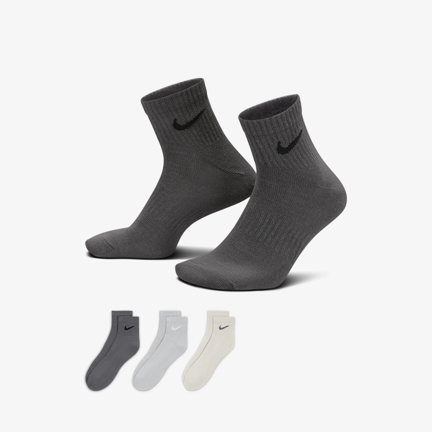 

Nike Authentic Year Men's Women's Knitted Breathable Sports Socks Three Pairs Set SX7677-991
