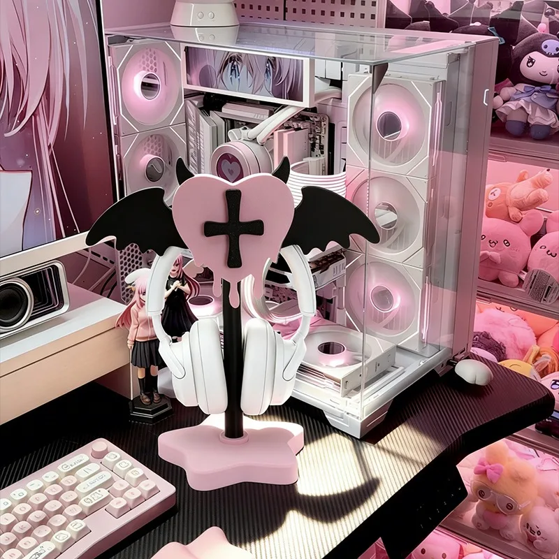 Cute Aesthetic Headphone Stand Headset Holder for Desktop Gaming Esports Display Stand Customization Accessory Gift