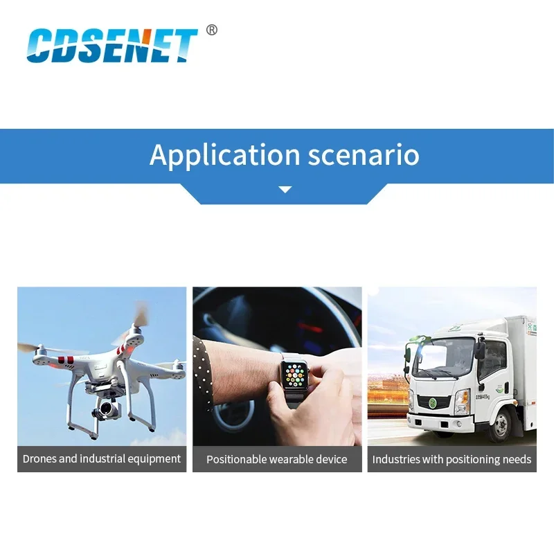 E108-GN02D NMEA0183V4.1 10Khz 2.8V GPS Tracking GLONASS GALILEO QZSS SBAS 6pin DIP CDSENET Satellite Positioning Module