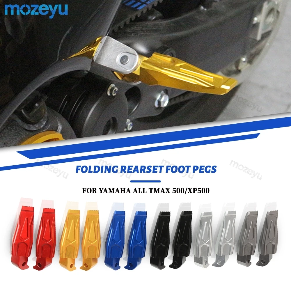 

For Yamaha TMAX 500 530 DX SX 560 TMAX 560 TECH MAX 2022 2023 2024 2025 2026 Footrest Footpeg Adjustable enduro foot peg TMAX