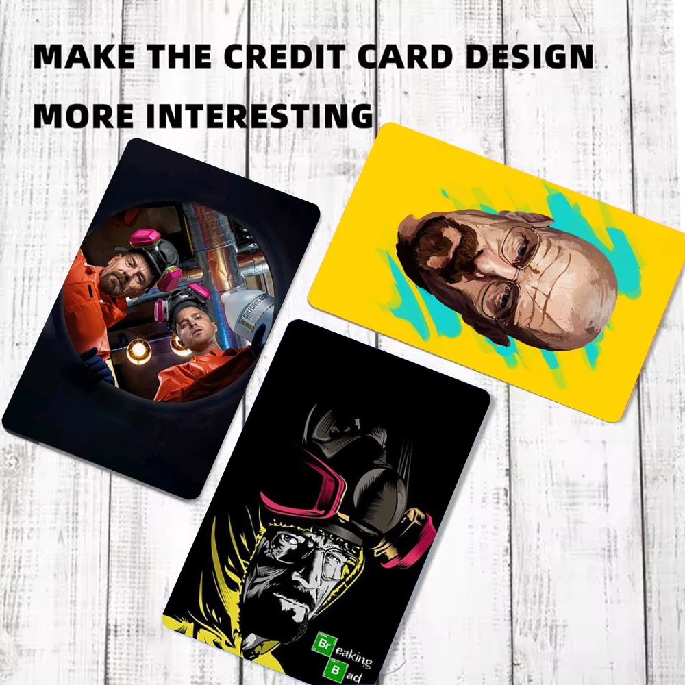 B-Breaking- Bad TV Show Card Skin Credit Card Visa Debit Bank Charge Card Bus Metro Waterproof Sticker Decal Decoration