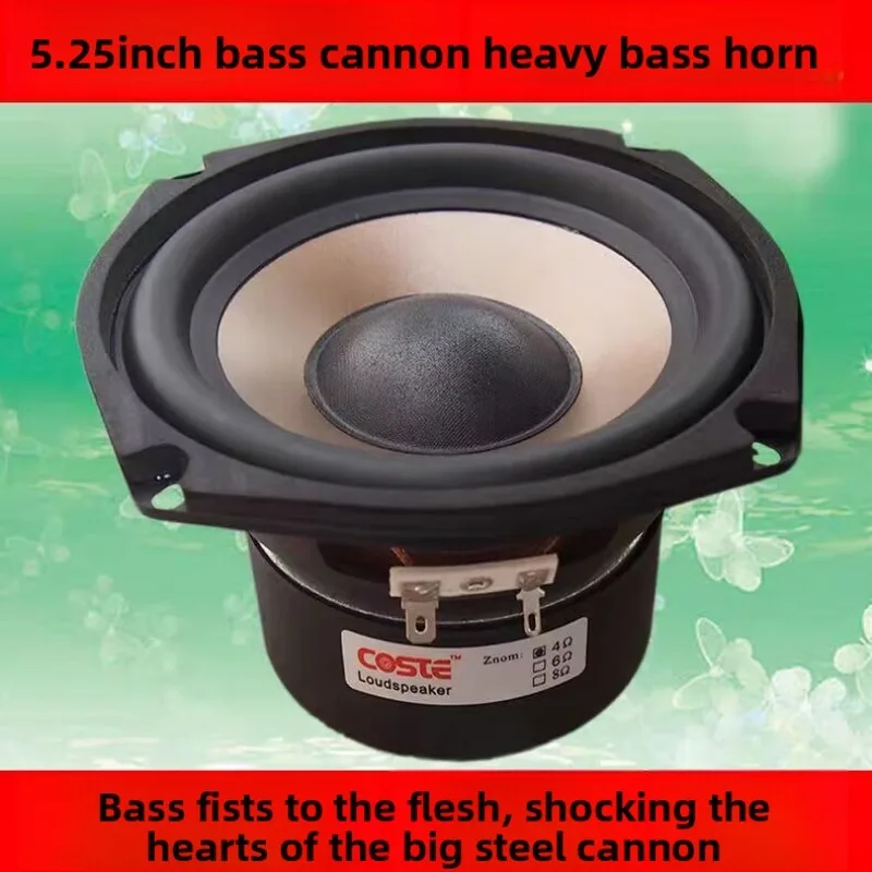 

KYYSLB 4, 6, 8 Ом, 40-80 Вт, квадратный 5-дюймовый драйвер сабвуфера для домашнего аудио, высококачественный сабвуфер, динамик Hi-Fi, тяжелые басы