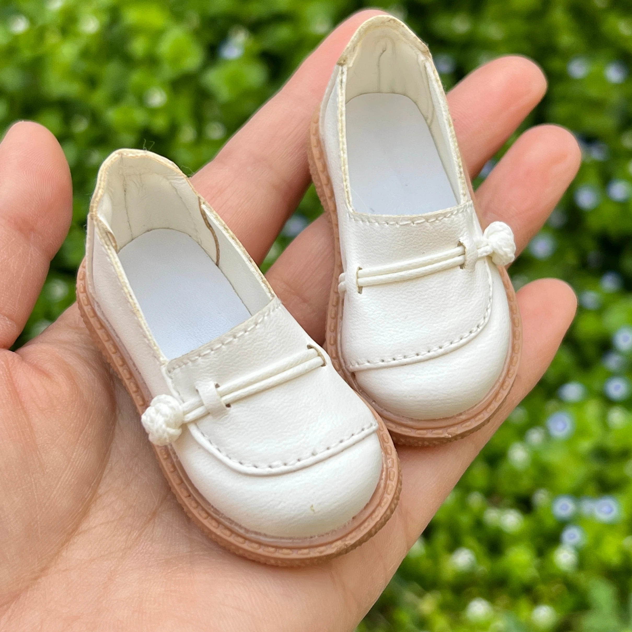 L01-X024 kinderen speelgoed 1/4 MSD BJD DD SD MDD pop schoenen witte kleur Zachte zolen casual schoenen 1 paar