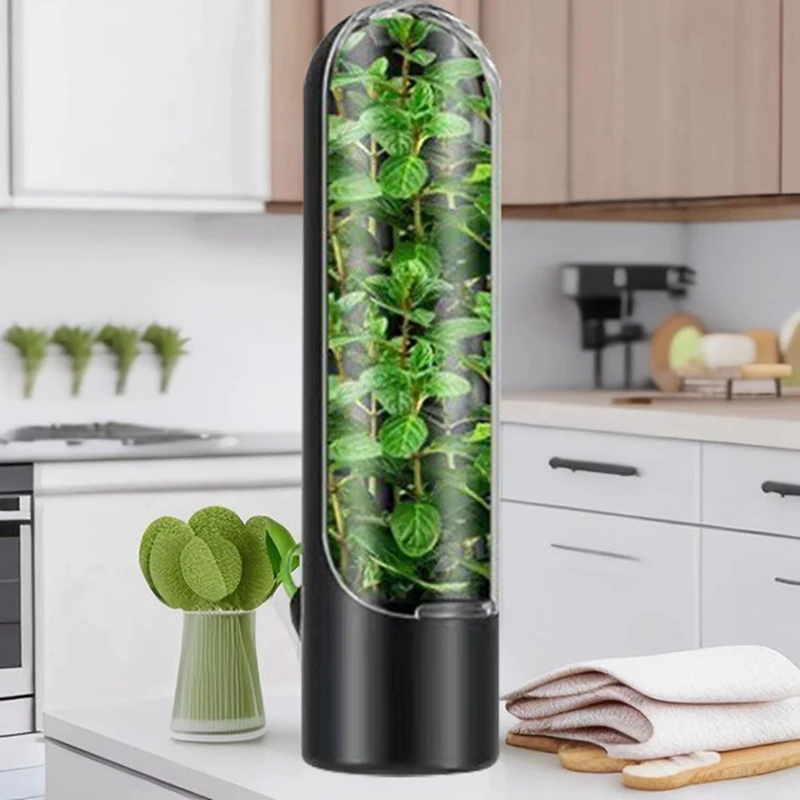 Ahorrador de hierbas para refrigerador, almacenamiento de hierbas para Cilantro, perejil, espárragos