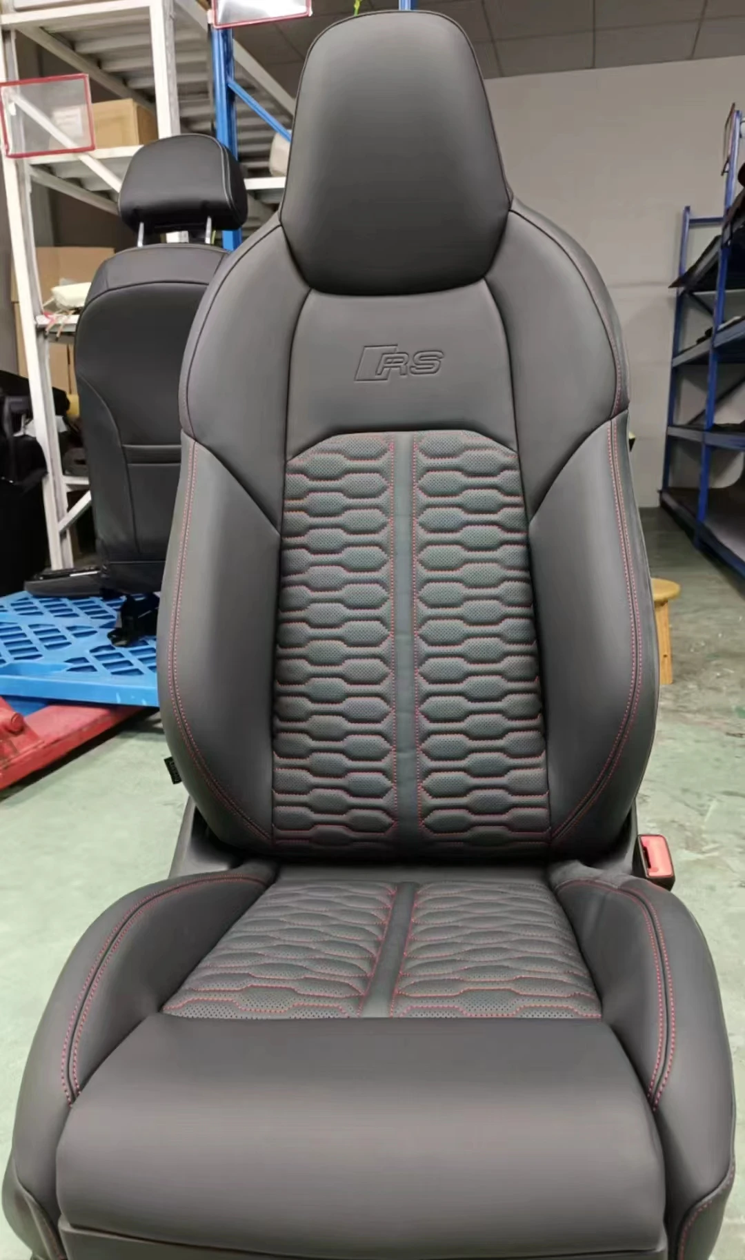 Car Accessories Custom Leather Cover Sports Racing Seats Bucket RS6 Sport Seat for  A3 A4 A5 A6 A7 Q5 Q7 Q8 Upgrade