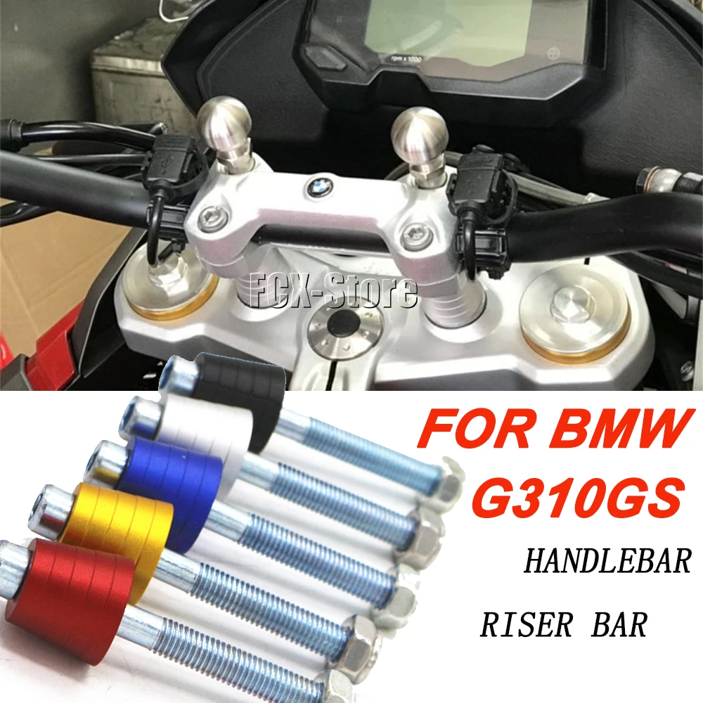 

For BMW G310 GS G310R G 310 GS Motorcycle Accessories CNC Aluminum Handlebar Riser Bar Clamps G310GS Handle Heightening Pads