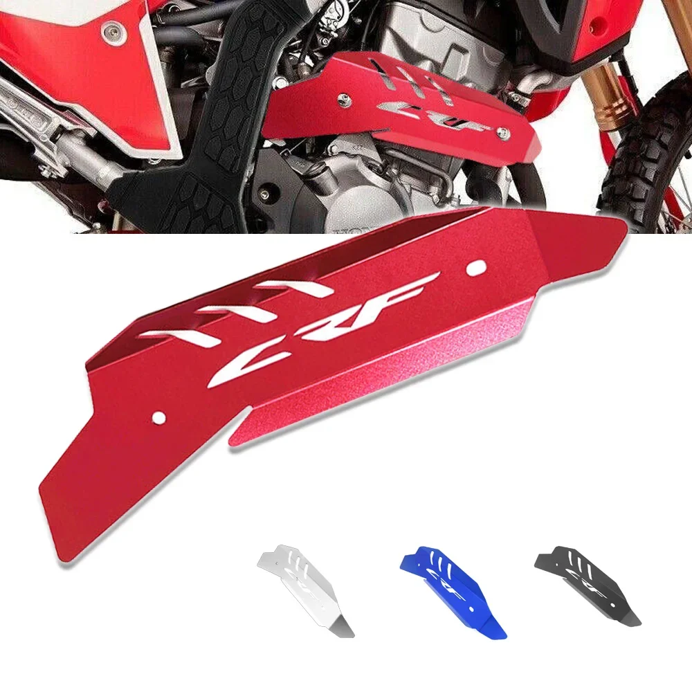 CRF LOGO Motorcycle Exhaust Pipe Heat Anti-Scalding Cover Guard For HONDA CRF300L Rally 2019-2022