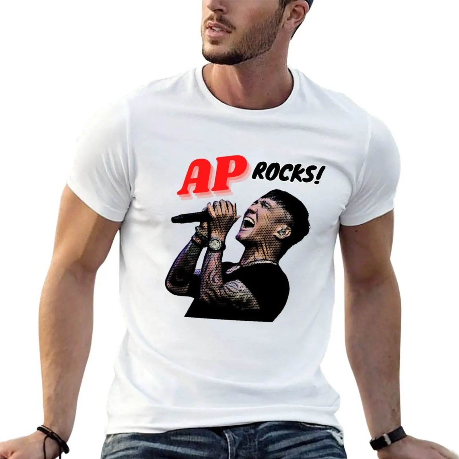 

AP Rocks T-Shirt cotton tshirt 100% funny t shirts dark humor man t shirt graphic T-shirt