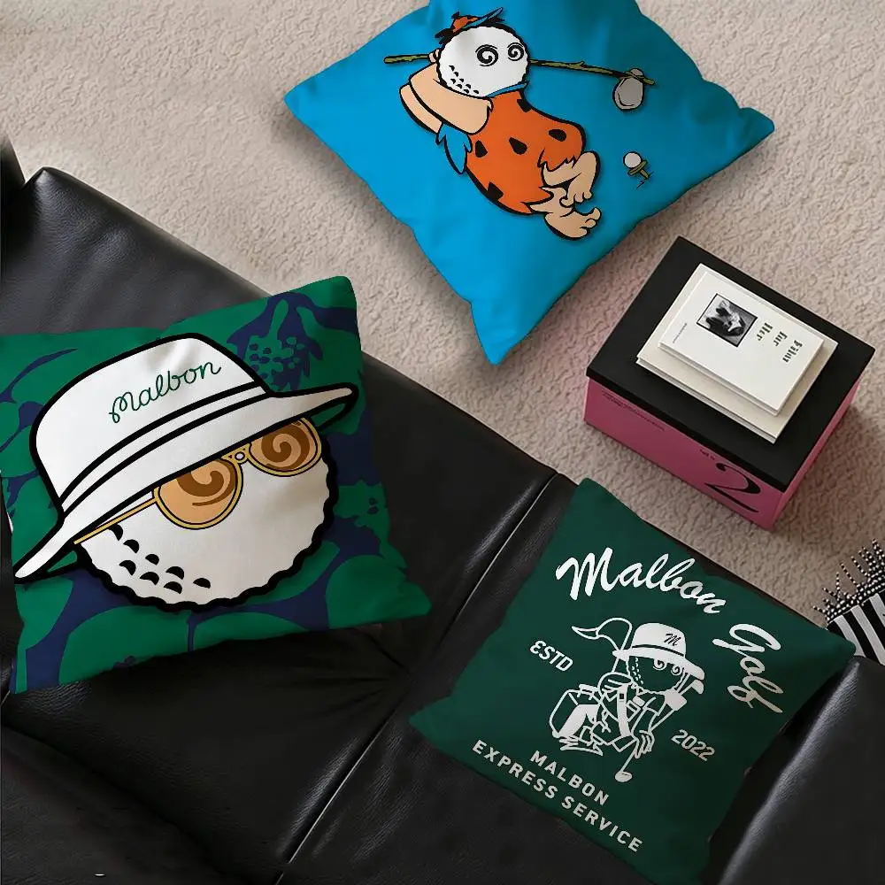 Fashion Golf M-MALBONs Maple Design Cushion Cover Happy Autumn Harvest decor Holiday Decorati Pillow Cover