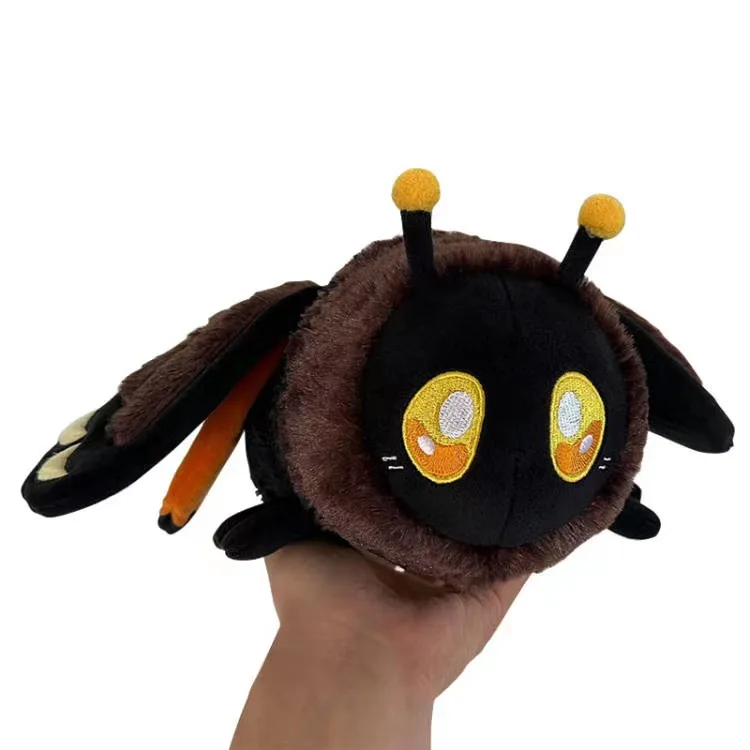 New Death Moth Plush Toy Ghost Face Moth Stuffed Doll Soft Insect Collectible Gift for Horror Fans and Gothic Lovers