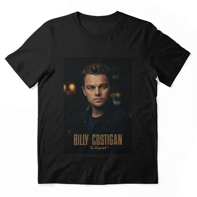 The Departed Movie Graphic T Shirt, Vintage Crime Thriller Film Print Tee, Retro Billy Costigan Classic Cinema Unisex Shirt