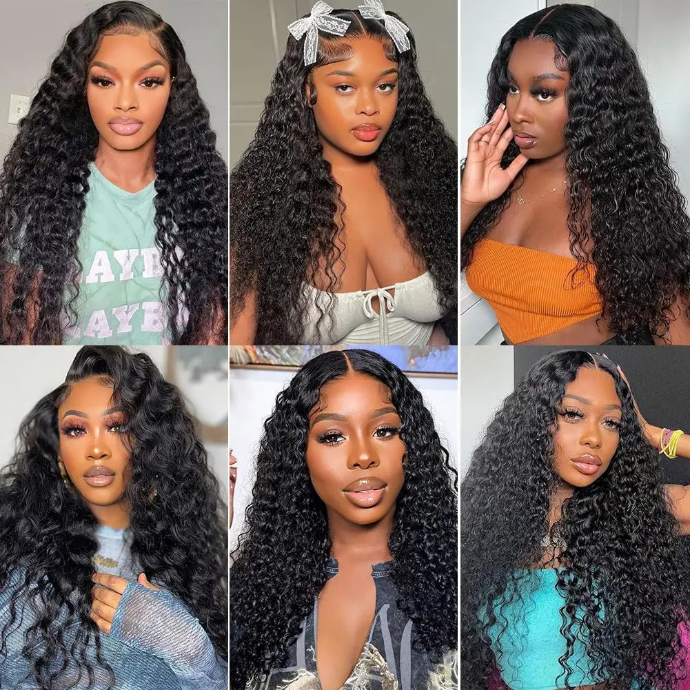 Ulrica Deep Wave Bundles Human Hair For Women Remy Hair Extensions Deep Curly 1/3/4 Bundles Human Hair Quick Weave Natual Color