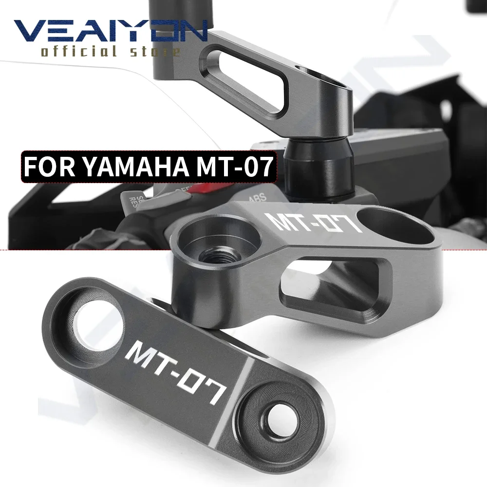 

For YAMAHA MT Serise MT07 MT09 MT-10 MT-07 MT 07 09 10 Motorcycle Accessories Mirror Extender Adaptor CNC Aluminum Universal