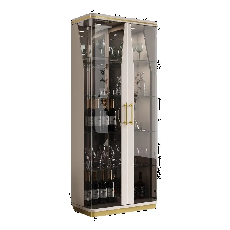 خزانة عرض مع خزانة باب زجاجي ملحقات ويسكي Drankkast الأثاث النبيذ بار مع محطة بار كوكتيل الثلاجة #5