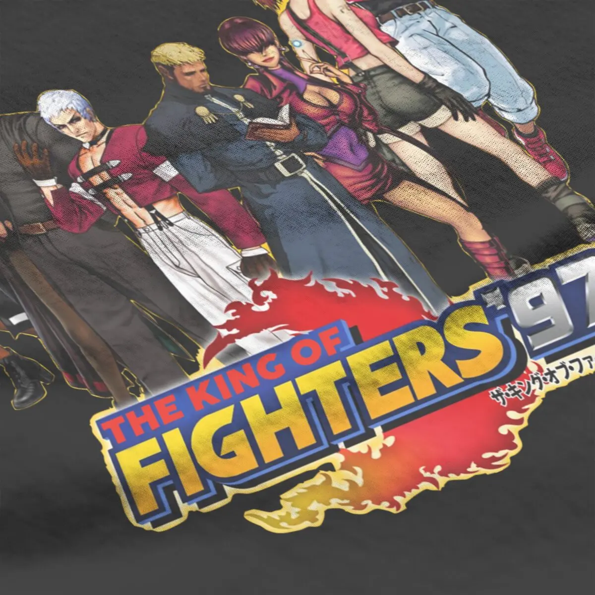 KOF 97 King of fighter 97 Arcade video game T-Shirt for Men Pure Cotton Leisure Big Size  Printed t-shirt Pure Cotton