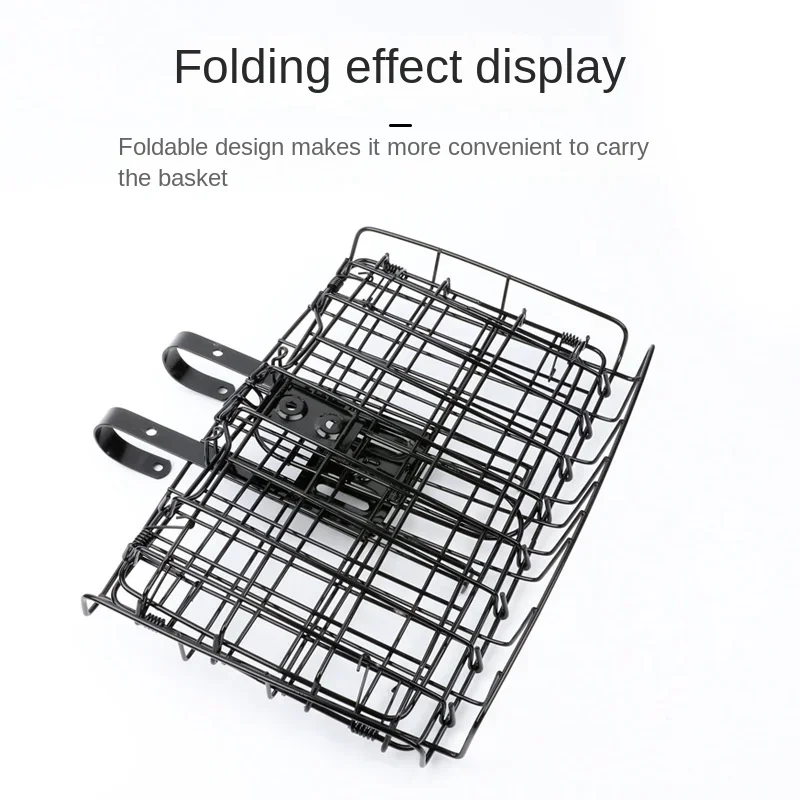 Foldable Ultralight Bike Basket Front Rear Mount for Mountain and Road Bicycles Easy Install Hanging Design