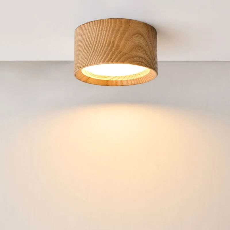 GX53 Downlight Wooden Ceiling Lamp 220V Indoor Decor Lamps Room Lighting Living Room Corridor LED Down Lights for Street Bedroom