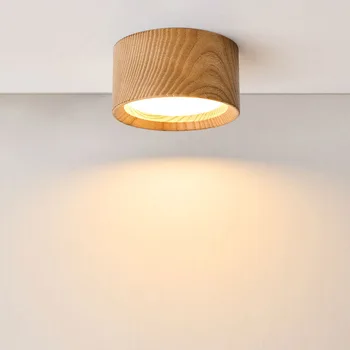 GX53 Downlight Wooden Ceiling Lamp 220V Indoor Decor Lamps Room Lighting Living Room Corridor LED Down Lights for Street Bedroom