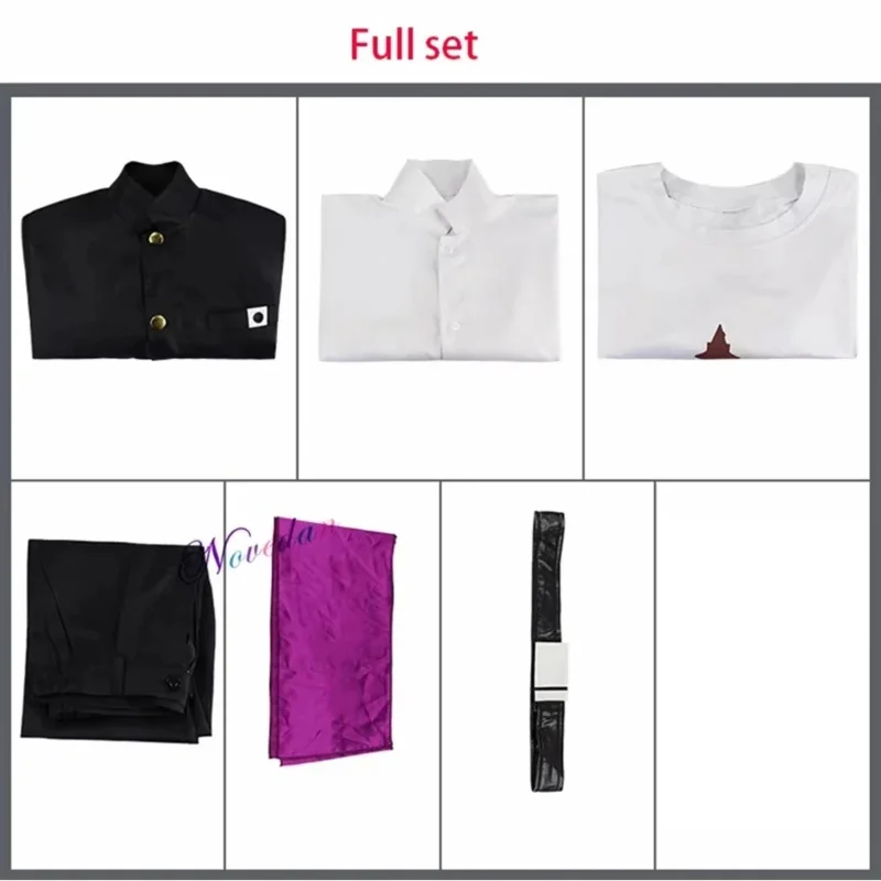 CyAnime Danganronpa وداعا اليأس Gundham Tanaka تأثيري حلي سترة معطف Sarf موحدة شعر مستعار مجموعة كاملة للرجال النساء هالوين