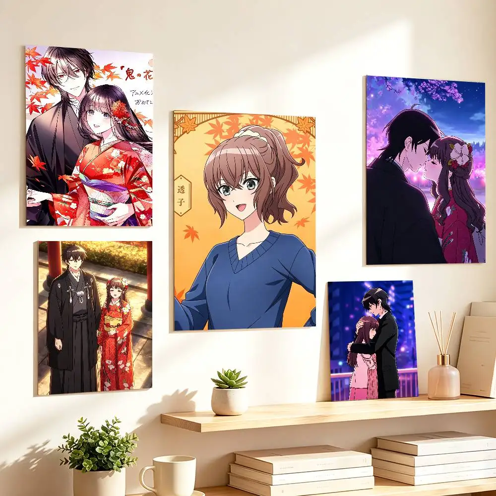 Japanese Fantasy Oni no H-Hanayome   Poster HD Self Adhesive Waterproof Wall Art Ideal for Home Office Dorm Gift