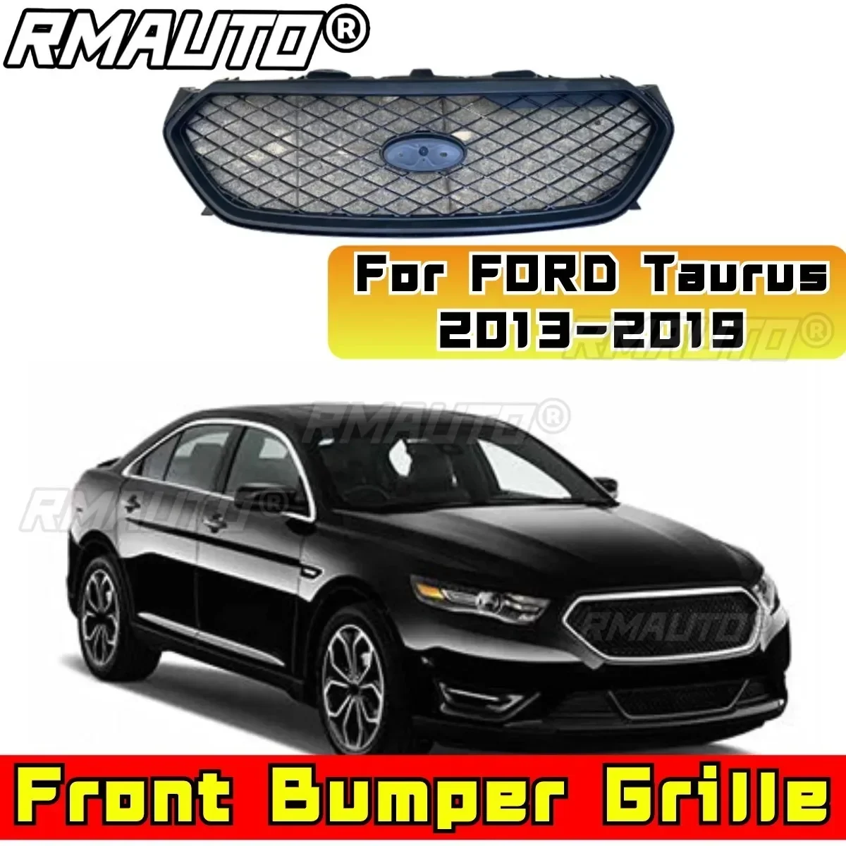 For FORD Taurus Bumper Grill Racing Grills Car Front Grille Modification Part For FORD Taurus 2013-2019 US Low End Version