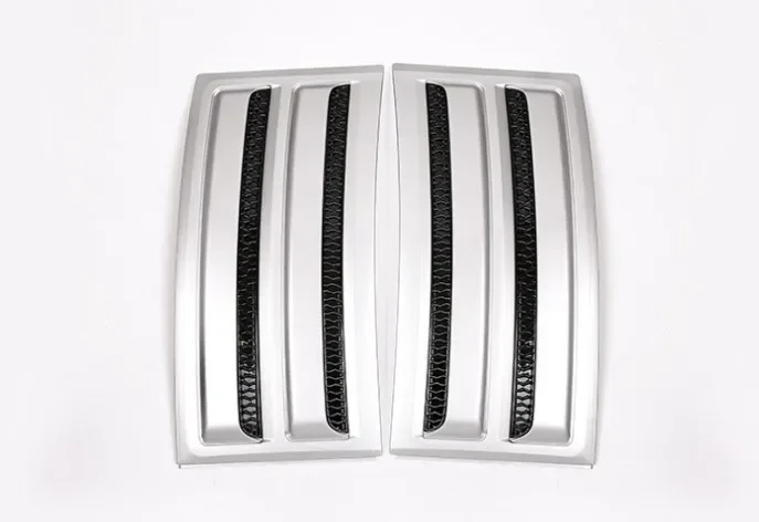 2pcs Car Parts Side Door Fender Air Vents Kit Cover Trim ABS Chrome For Land Rover Range Rover Vogue SVO 2013-2020 Car Accessory