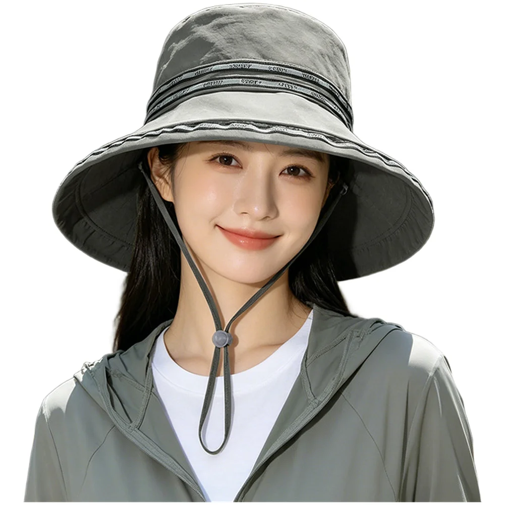 Waterproof Polyamide Fisherman Hat with Wide Brim UPF Protection Reflective Brim Edging for Fishing Hiking and Daily Wear