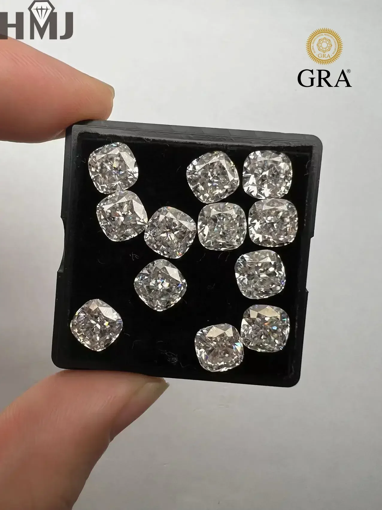 

Loose Moissanite Stones Crushed Ice Cushion Cut VVS1 D Color Loose Lab Grown Diamond with GRA Certificate Gemstones Wholesale