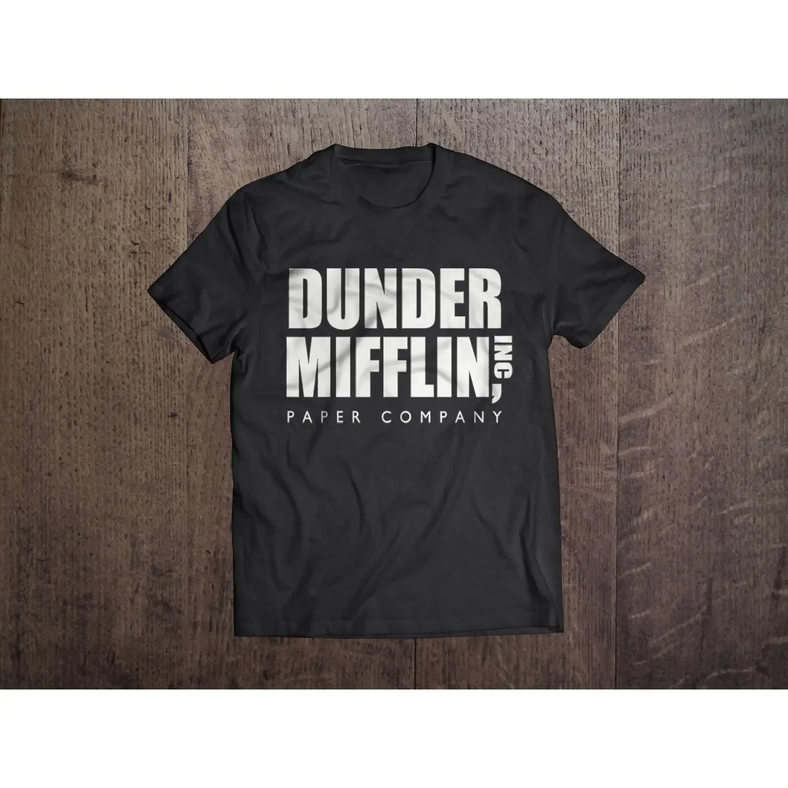 Dunder Mifflin Inc Paper Company The Office TV Show Funny T Shirt Casual Birthday  vintage Washed streetwear Stretched