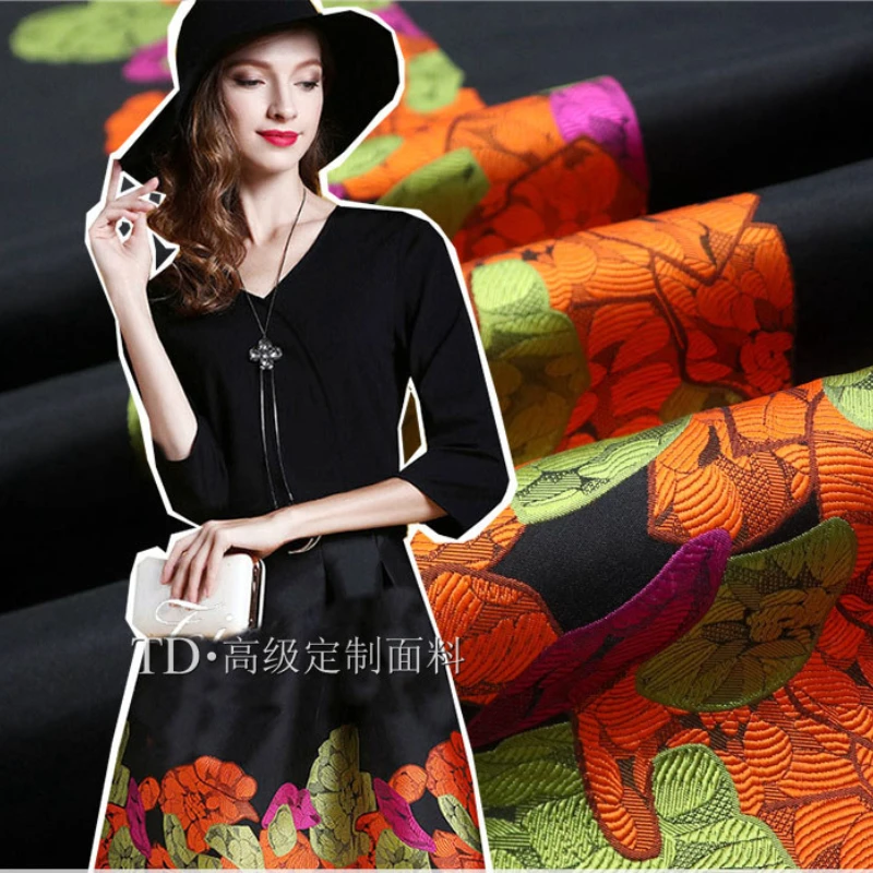 

Yarn Dyed Brocade Jacquard Fabric Positioning Dress Suit Coat Clothing Brand Fashion Design Sewing Wholesale Cloth by the Meter