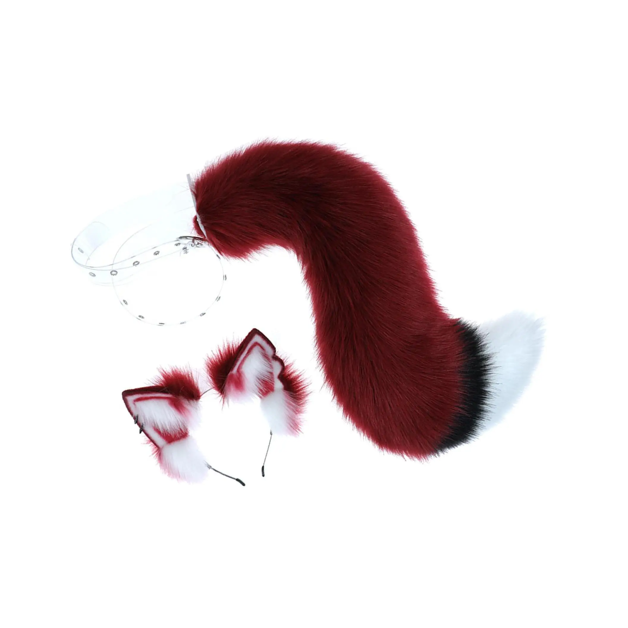 

Faux Fur Wolf Ears and Tail Set Costume Accessories Gift for Stage Shows