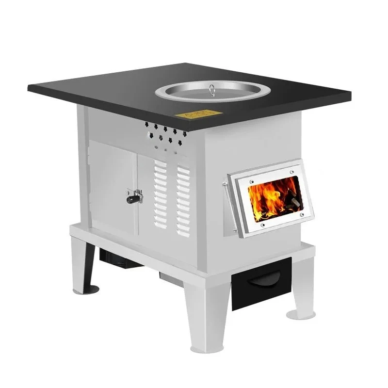 Household indoor firewood stove dual-purpose rural firewood smokeless gasification mantel winter