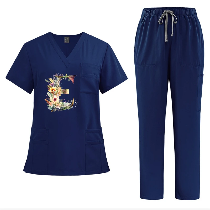 Unisex-Arbeitskleidung mit V-Ausschnitt und kurzen Ärmeln, Werkstatt-Industrie-Set, atmungsaktive, verschleißfeste Operationsoveralls