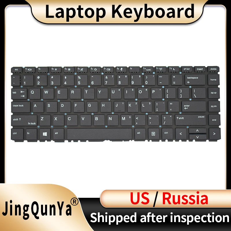 

US/RU/Russian Laptop Keyboard For HP Probook 440 G6 445 G6 445R G6 440 G7 445 G7 HSN-Q15C/Q24C/Q21C L44589 L38138 Replacement