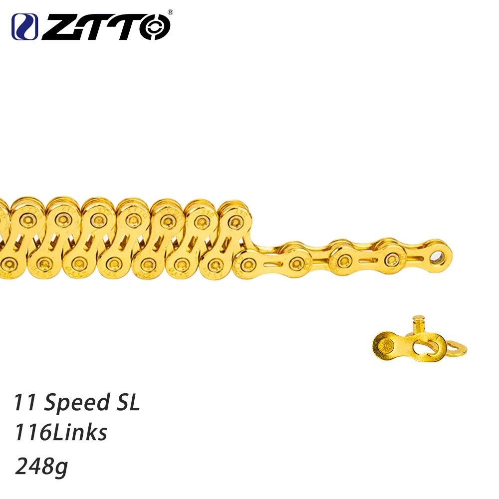 ZTTO MTB Road Bike Gold Chain 6/7/8s 9s 10s 11s 12s Speed Chain