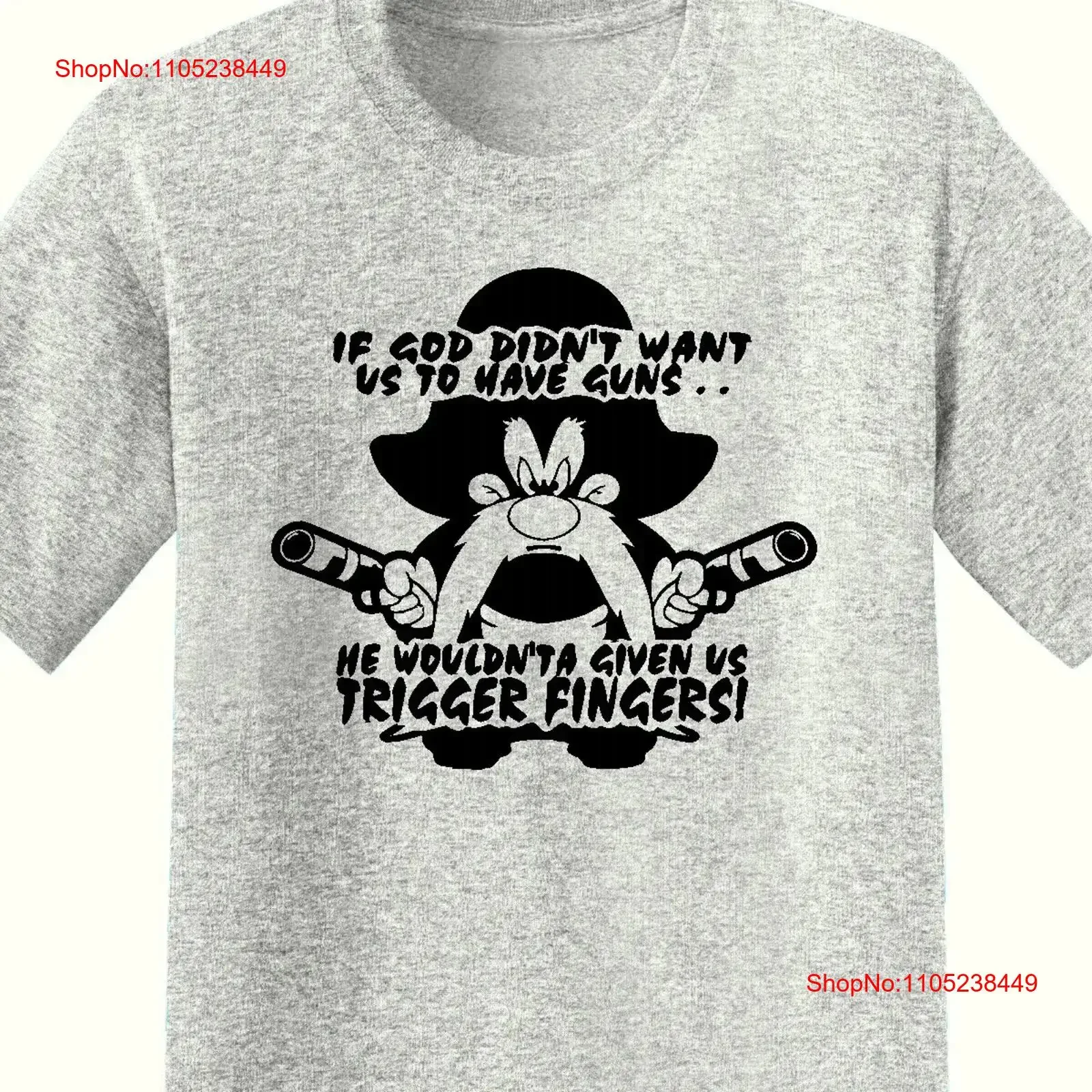 2nd Amendment NRA Yosemite Sam novelty T Shirt We the People vintage Washed Unisex graphic Comfortable Breathable Stretched