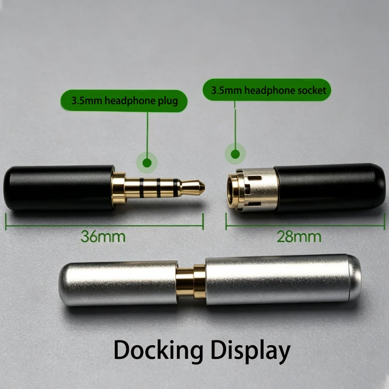 1 Stück 3,5mm Audio-Stecker 2/3/4 Pole Mikrofon Kopfhörer Audio-Adapter Stereo-Stecker Reparaturkabel Lötverbinder DIY Stecker – Detail 5
