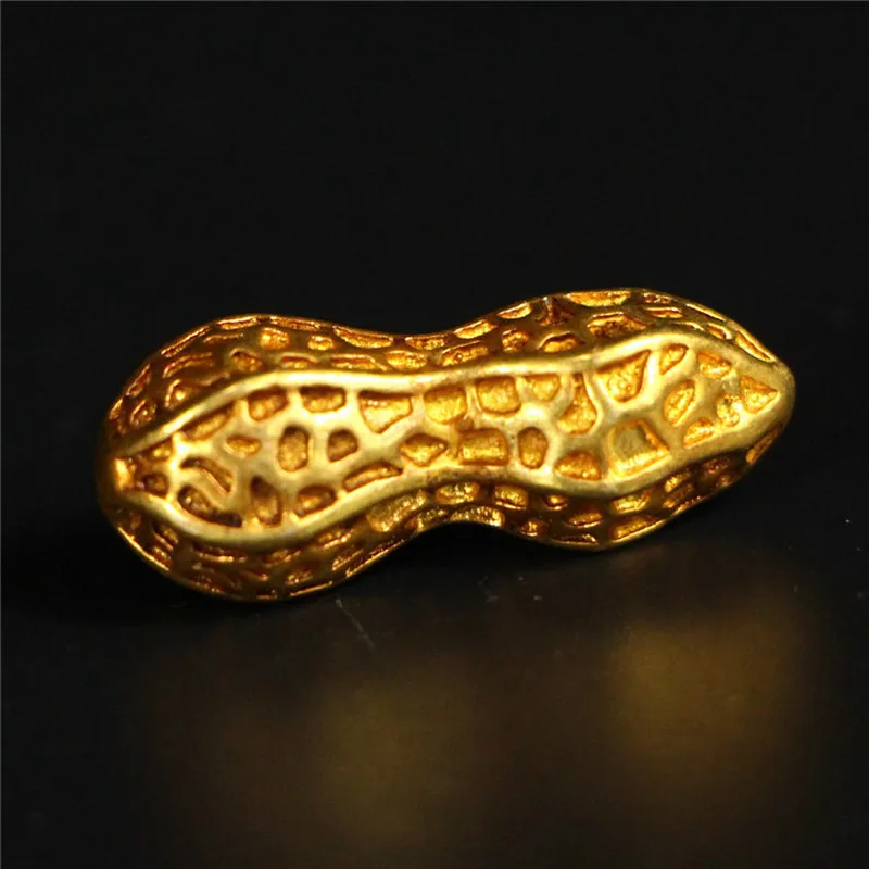 Imperial Gilded Solid Peanuts, Gourd Seeds, Ancient Coins, Bars, Gold Discs, Antiques