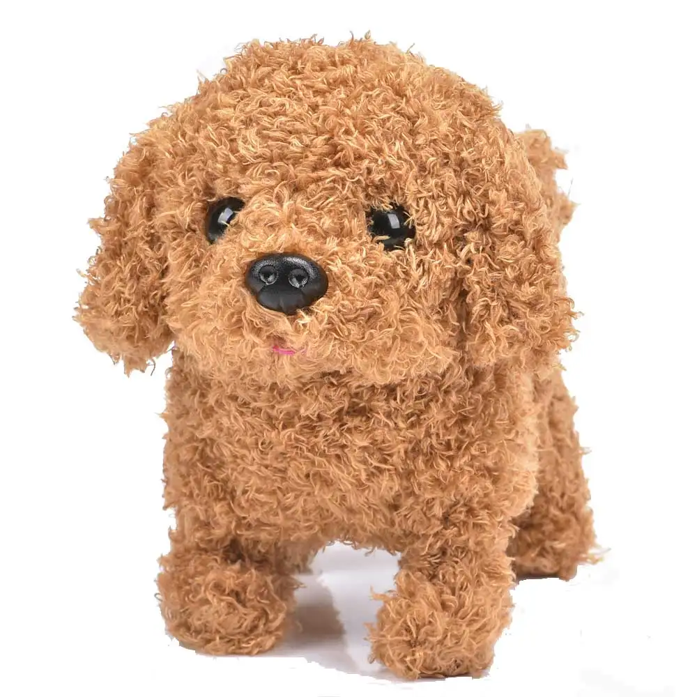 Perro Robot electrónico, Perro de peluche, cachorro, saltar, cola Wag, correa, juguetes de peluche, corteza de paseo, juguetes Divertidos para niños, regalo de cumpleaños