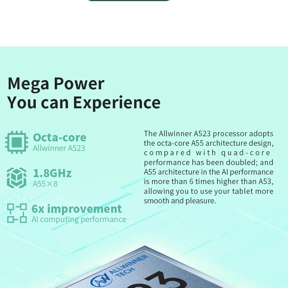 Teclast P85T 2026 Tablet Allwinner A523 8-Core 1.8Ghz 10Gb(4Gb+6Gb) Ram 64Gb Rom 8 Inch 800×1280Ips Wifi5 4g 5000Mah Type-C