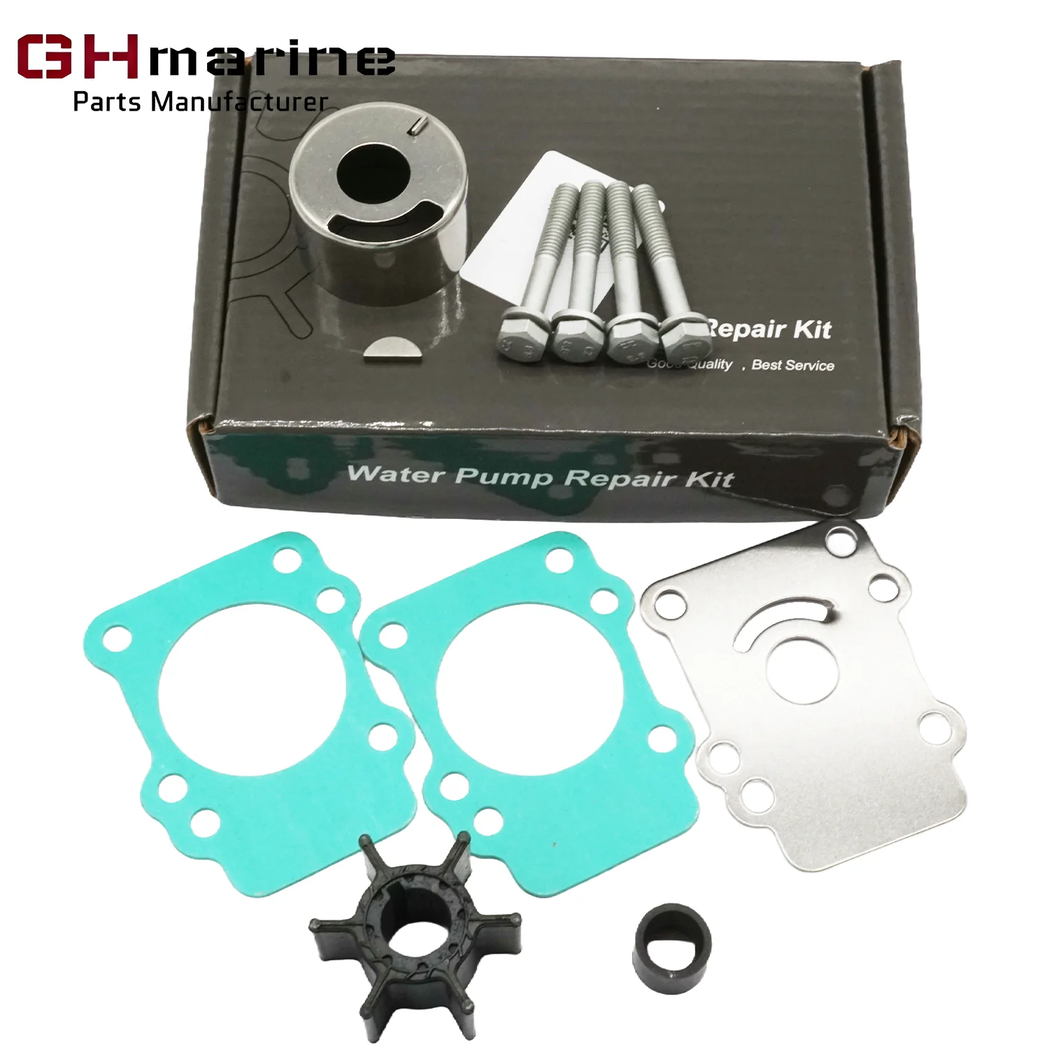 

Water Pump Impeller Repair Service Kit for Yamaha Marine 4 Stroke 9.9HP F9.9 T9.9 FT9.9 2 Stroke 9.9HP 15HP Outboard Engines